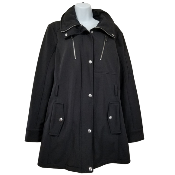 MICHAEL Michael Kors Black Lined Jacket Size Large - Picture 1 of 10